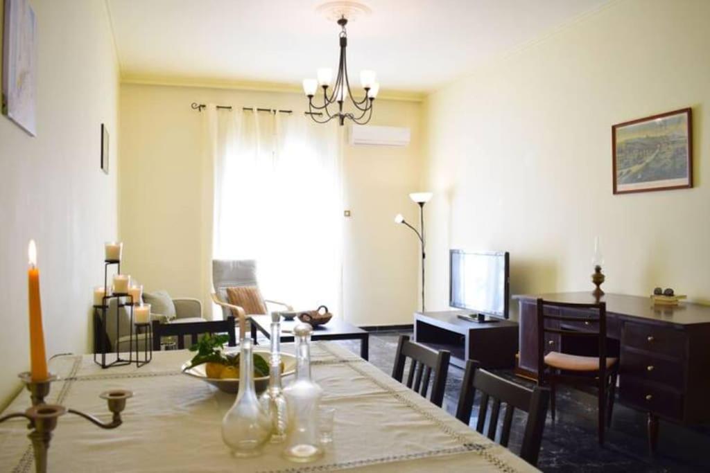 Marble Cool 2-Bedroom Down Town Yard House Kíssamos Eksteriør bilde